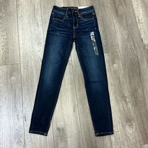 American Eagle next level stretch jeggings darkness falls size 00 new with tags